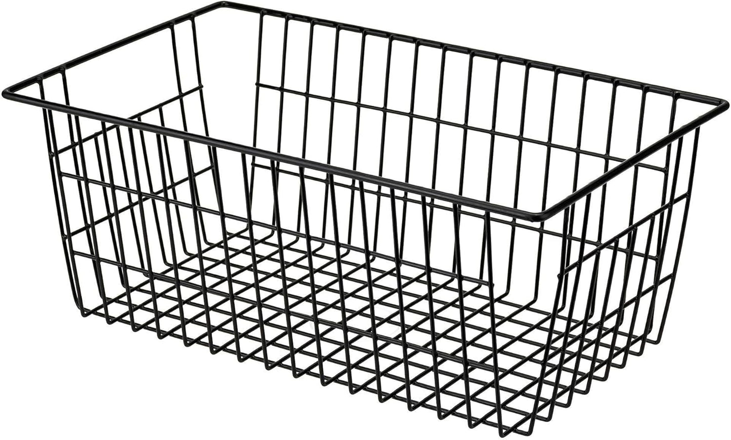SANNO Freezer Baskets Wire Storage Baskets Closet Baskets Bin Farmhouse Organizer Storage Bins