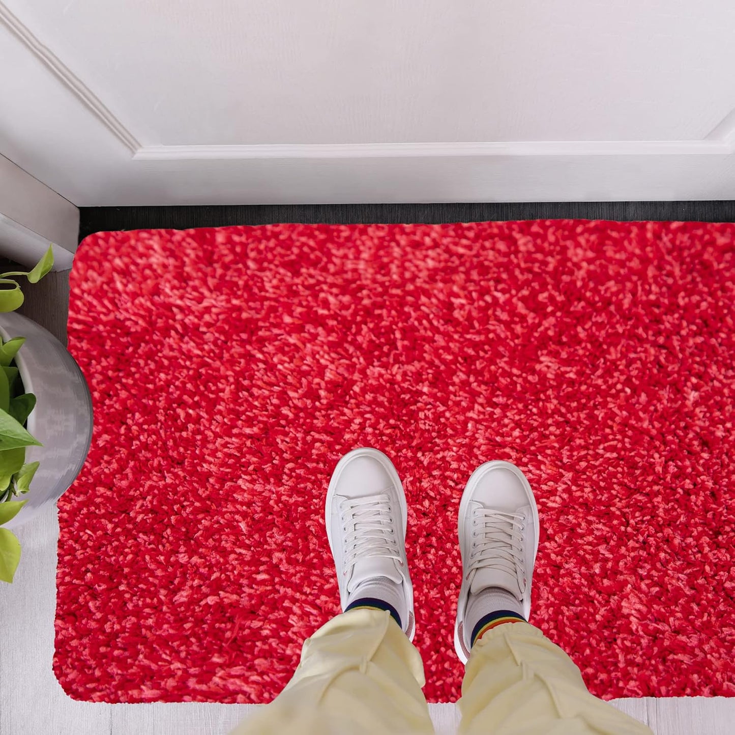 Premium Microfiber Indoor Door Mat – 20"x30" Washable Entry Mat, Non-Slip, Waterproof Backing