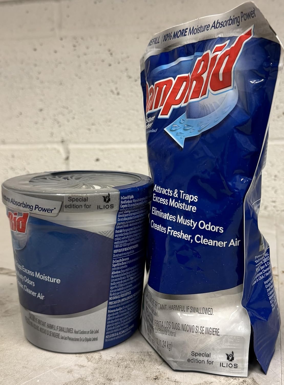 Damp Rid Refillable Moisture Absorber, Includes Single Damp Rid Fresh Scent 11oz. Cup & 44oz.