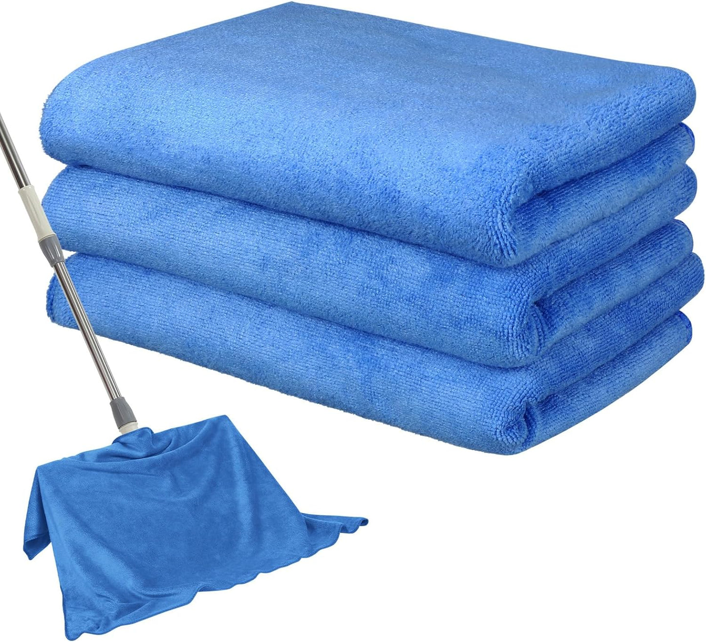 Newwiee 3 Pcs Extra Large Microfiber Cleaning Cloth 30" x 20" Washable Reusable Microfiber Towel