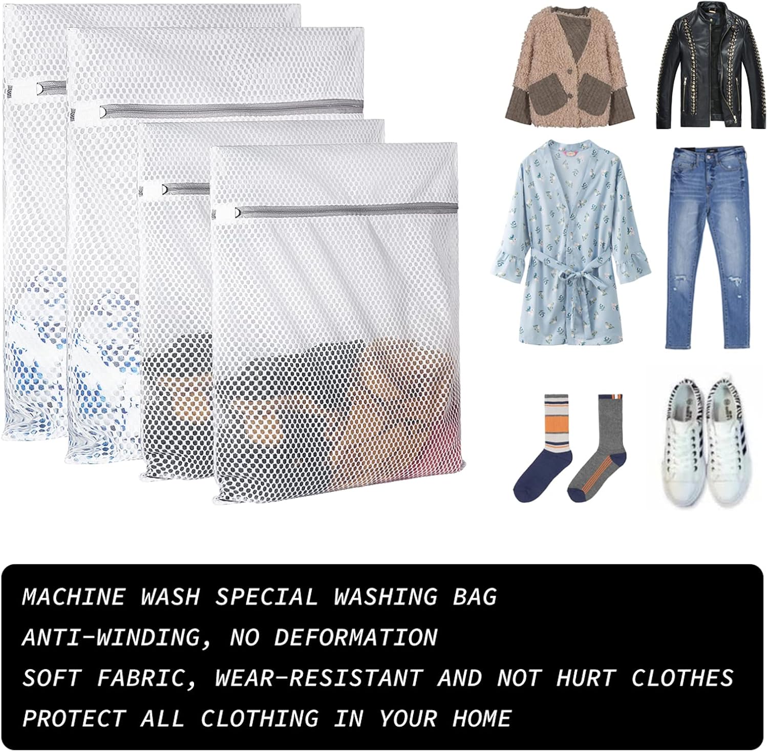 Extra Large Honeycomb Mesh Laundry Bag125gsm Net Fabric Durable and Reusable Delicate Wash