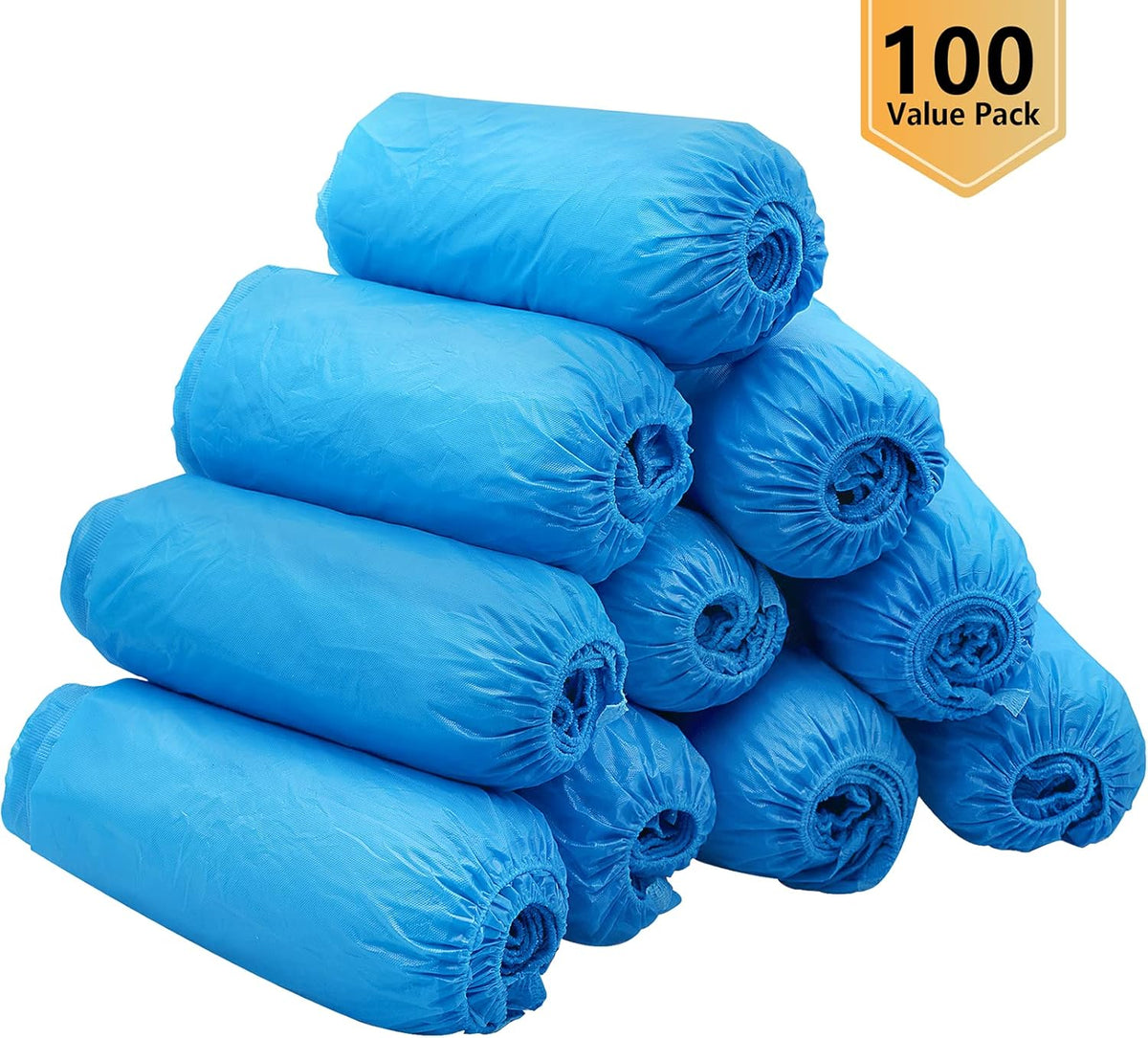 Hitituto Shoe Covers Disposable Non-slip for Indoors -100 Pieces (50 Pairs) Waterproof Premium CPE