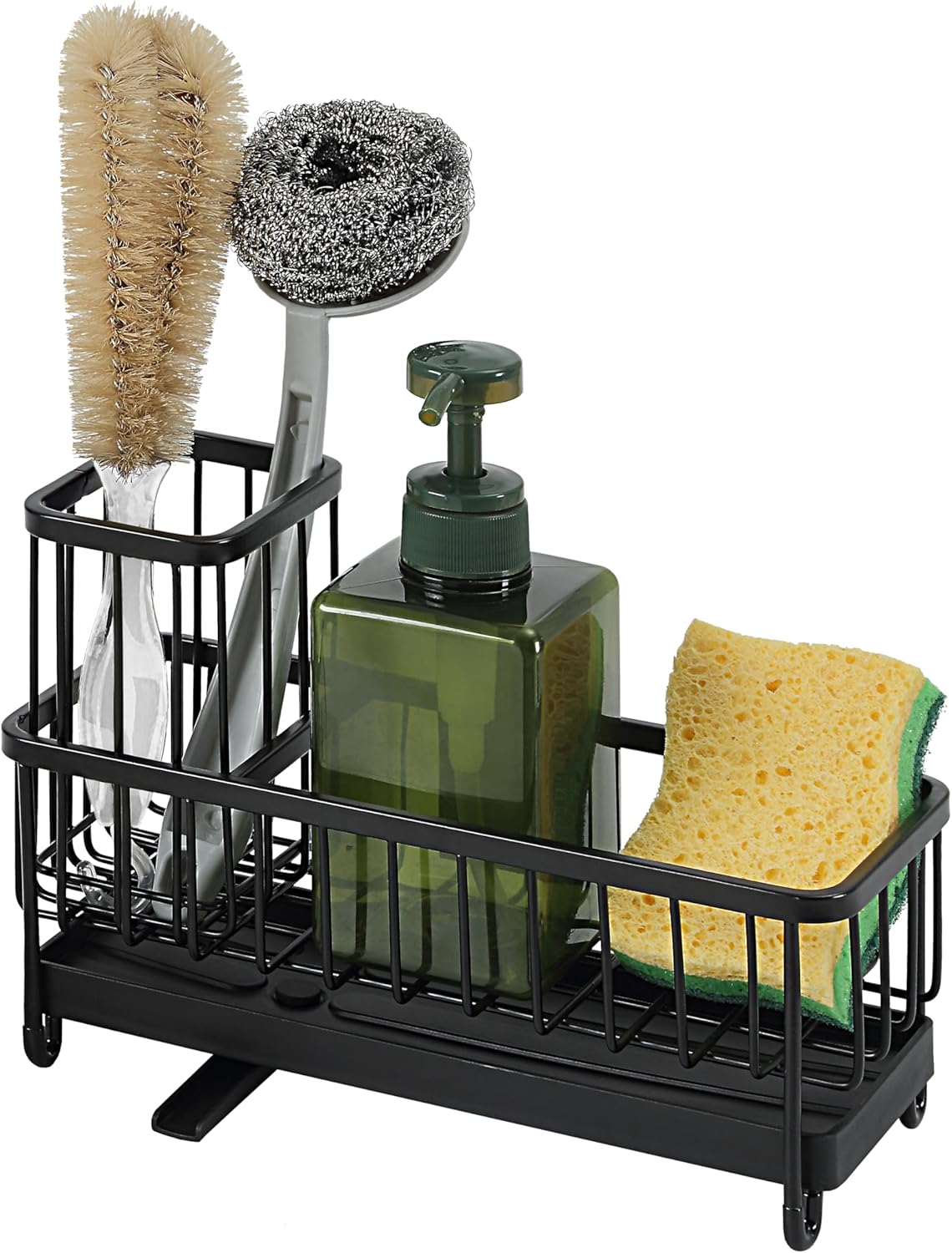 SunnyPoint Never Rust Stainless Utensil, Sink Cleaning Tools Holder for Kitchen Sink With Drain