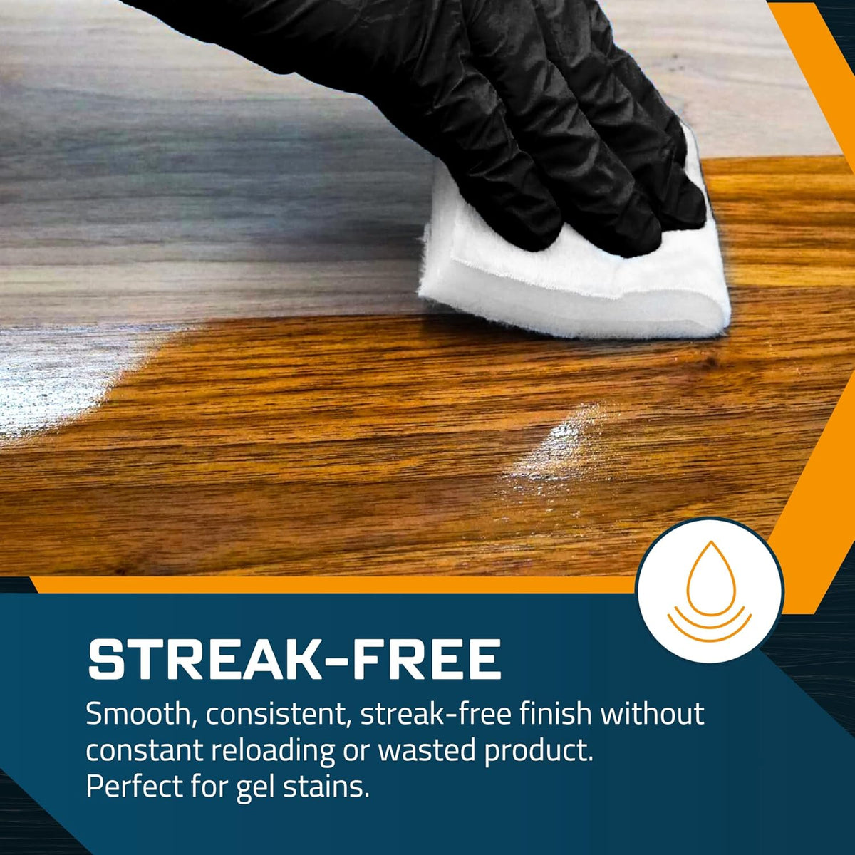 MāKRS Double Thick Stain Pad, Cut-to-Size Staining Pads, 1-Pack, Lint, Snag, Streak-Free
