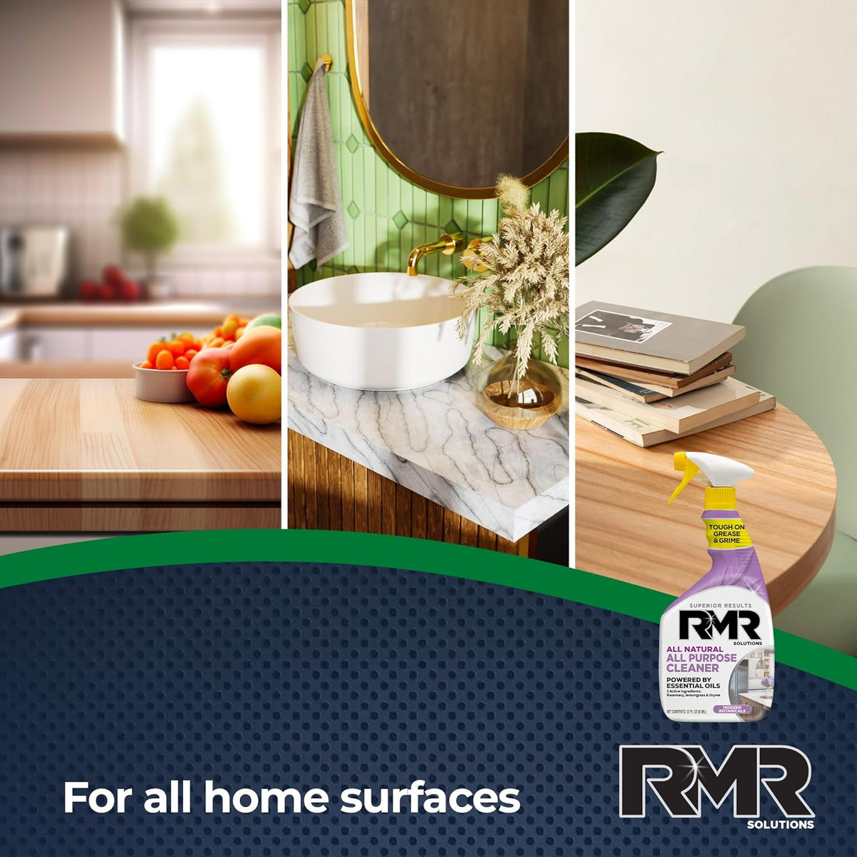 RMR All Natural All-Purpose Cleaner - Non-Toxic, Rinse-Free Multipurpose Cleaning Supplies