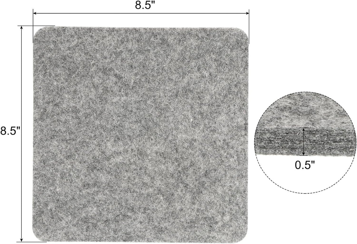 PATIKIL Wool Pressing Mat, 8.5" x 8.5" Wool Ironing Pad Blanket 0.5" Thickened Heat Resistant