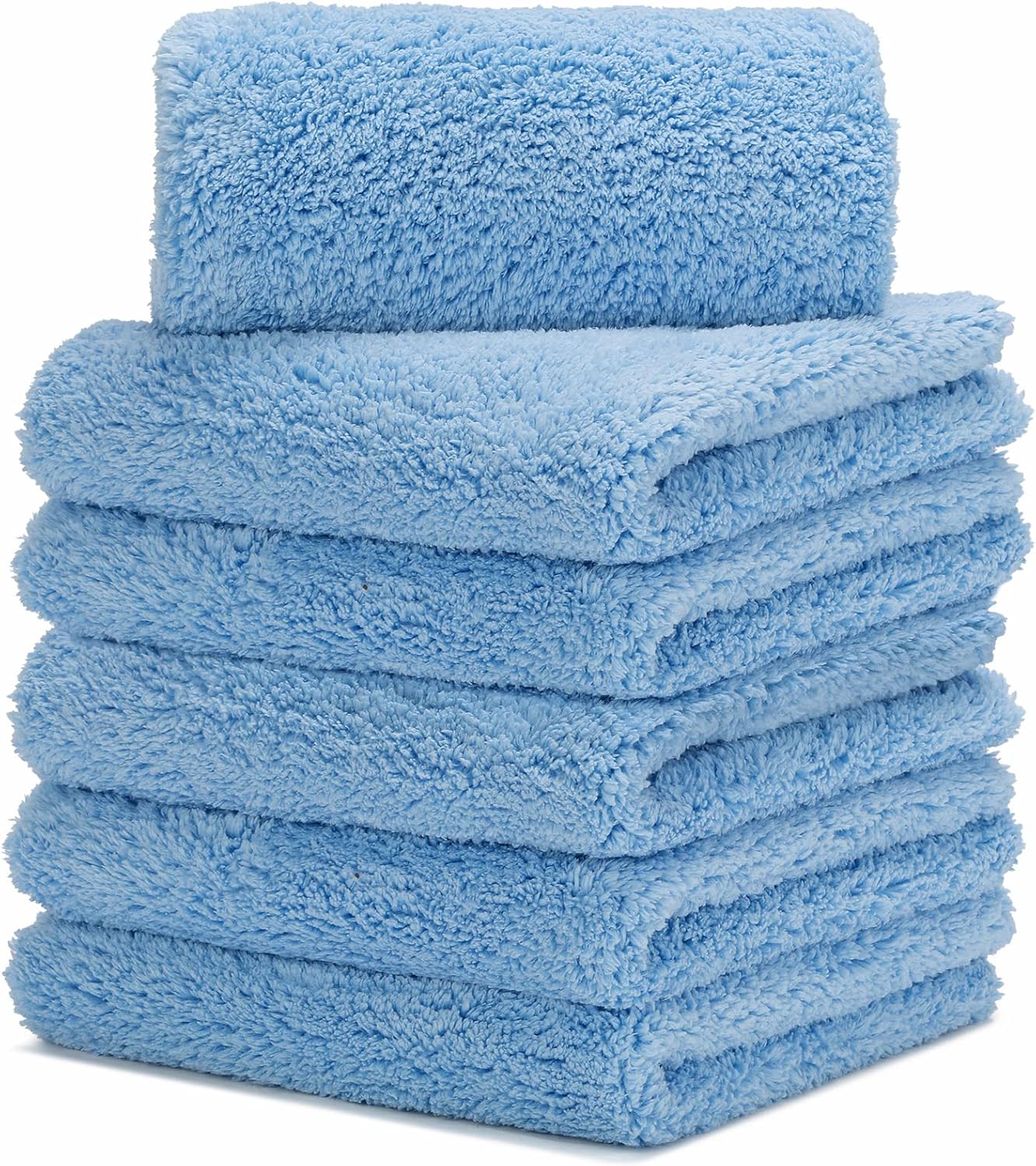 CARCAREZ Microfiber Towels for Cars, Car Drying Wash Detailing Buffing Polishing Towel with Plush