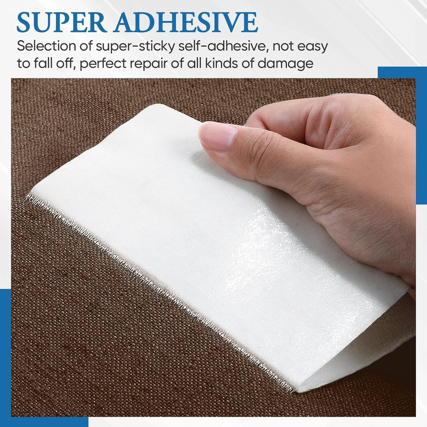 Canvas Patch 5.5 x 8 Inches 6Pcs Self-Adhesive Waterproof Canvas Patch Kit for Repairing