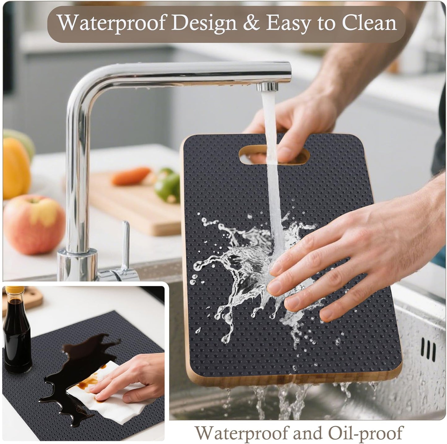 Shelf Liner Non-Slip 10 Inch Wide X 20 Ft Kitchen Cabinet Drawer Liners Waterproof & Oil-Proof