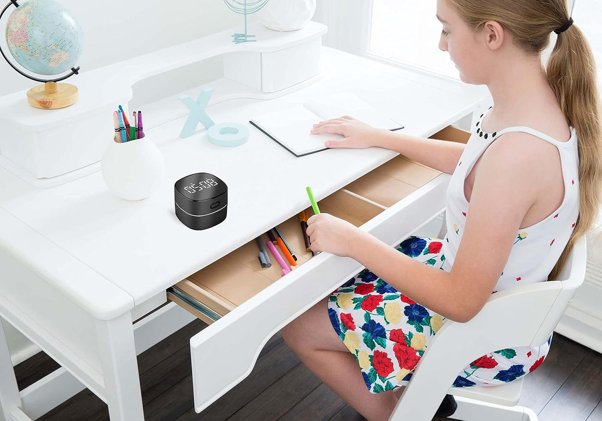 ODISTAR Counter Vacuum Cleaner,Mini Table dust Sweeper Energy with Digital Timer,Endurance up to