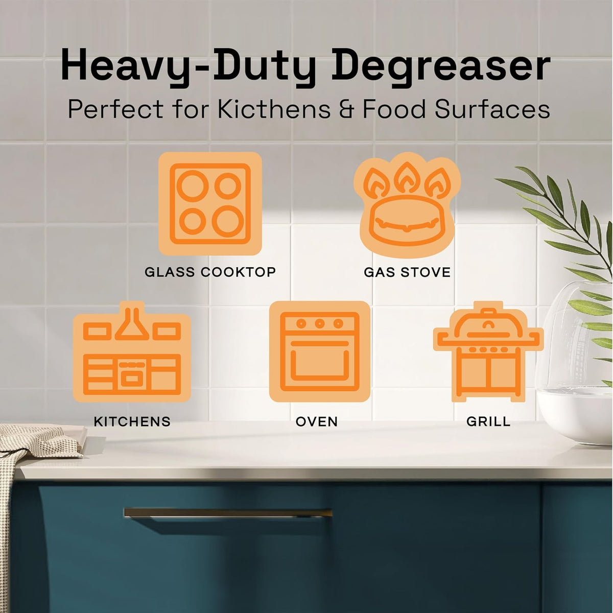 Clean Republic Heavy-Duty Degreaser, Multi-Surface Cleaning Spray for Ovens, Stove Tops, Grills