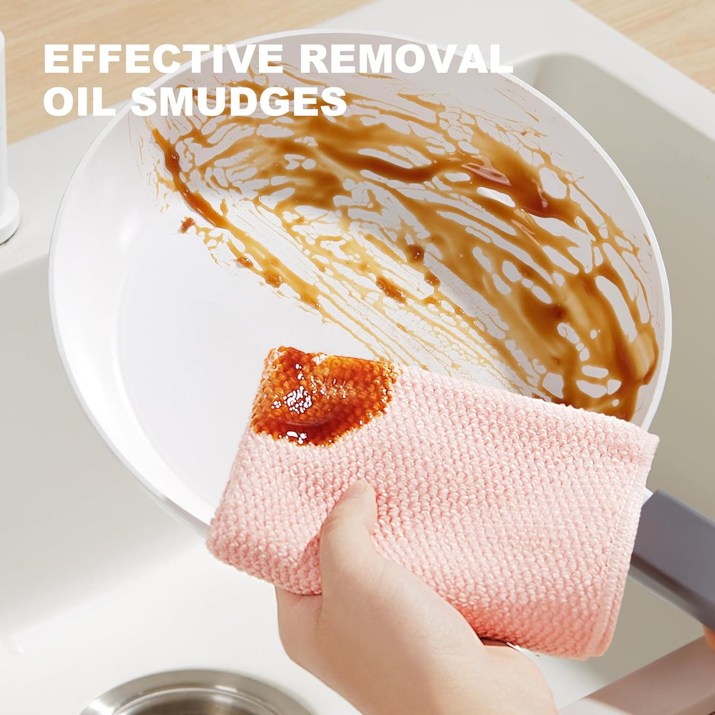 JOYMOOP Microfiber Cleaning Cloth, Soft Absorbent Cloth, Multi-Purpose Cleaning Cloth, Highly
