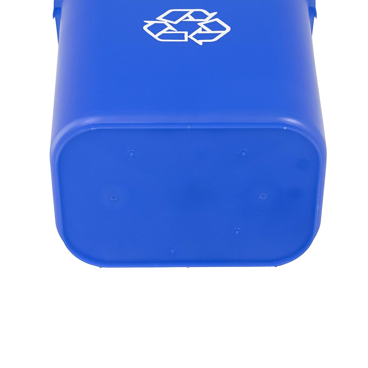 Amazon Basics Trash Can, Rectangular Commercial Office Wastebasket, Recycle Logo, 10 Gallon (Pack