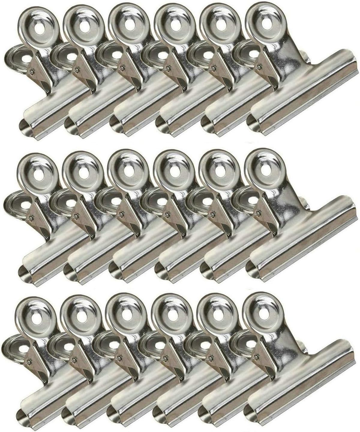 18 Pack Stainless Steel Chip Bag Clips Heavy Duty Food Bags Clamp Clips for Kitchen Office