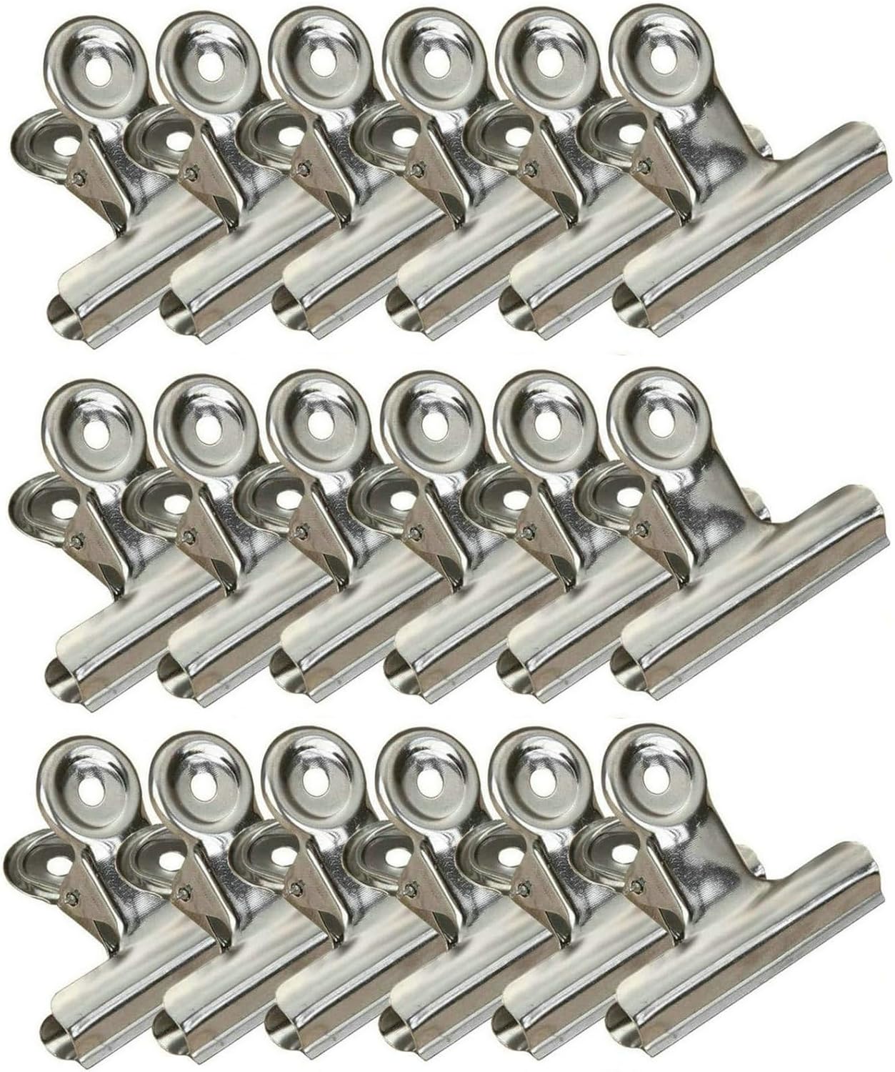 18 Pack Stainless Steel Chip Bag Clips Heavy Duty Food Bags Clamp Clips for Kitchen Office School