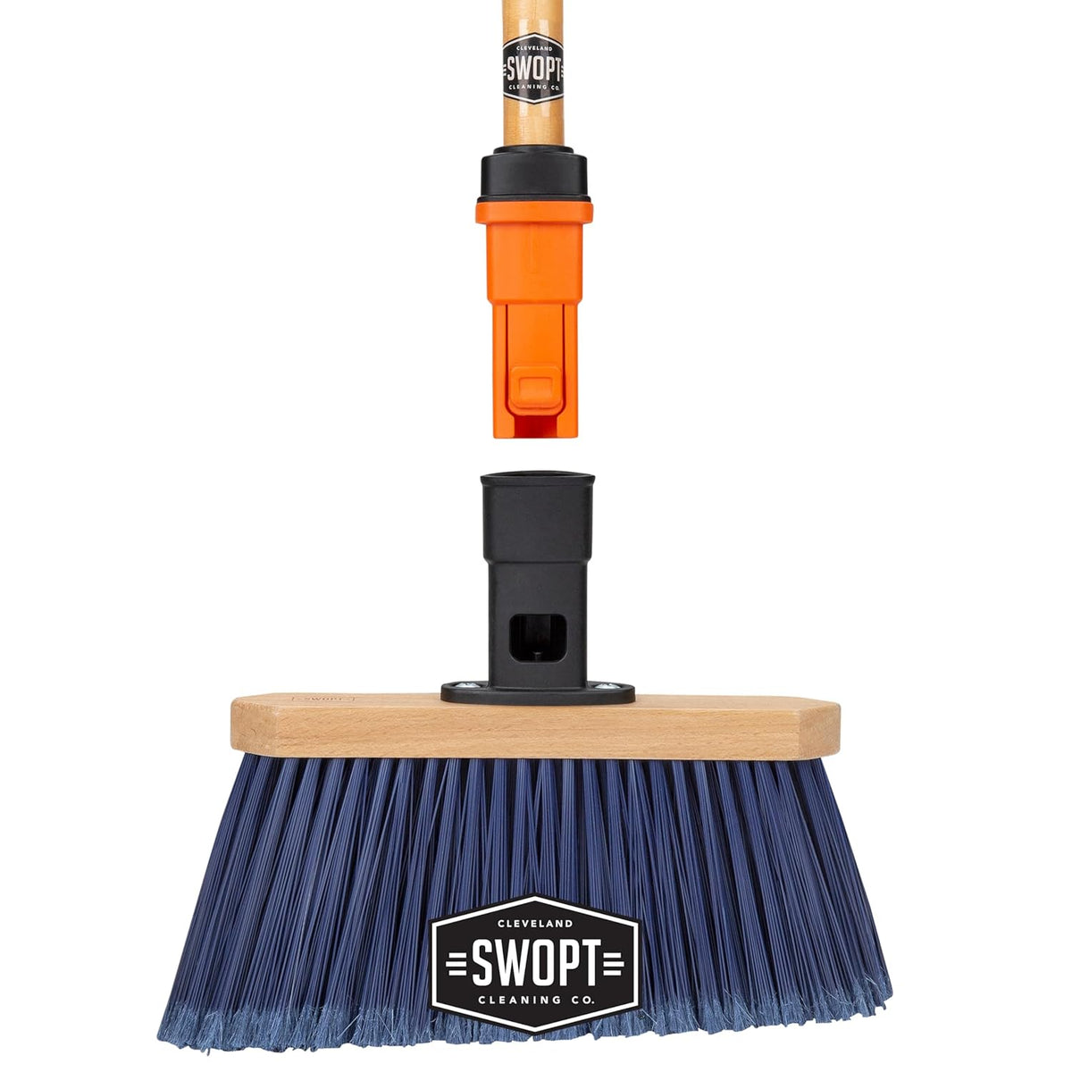 SWOPT 7-Piece Ultimate Indoor Kit — Includes 48” and 60” Wooden Handles, Dust Mop, Cotton Mop
