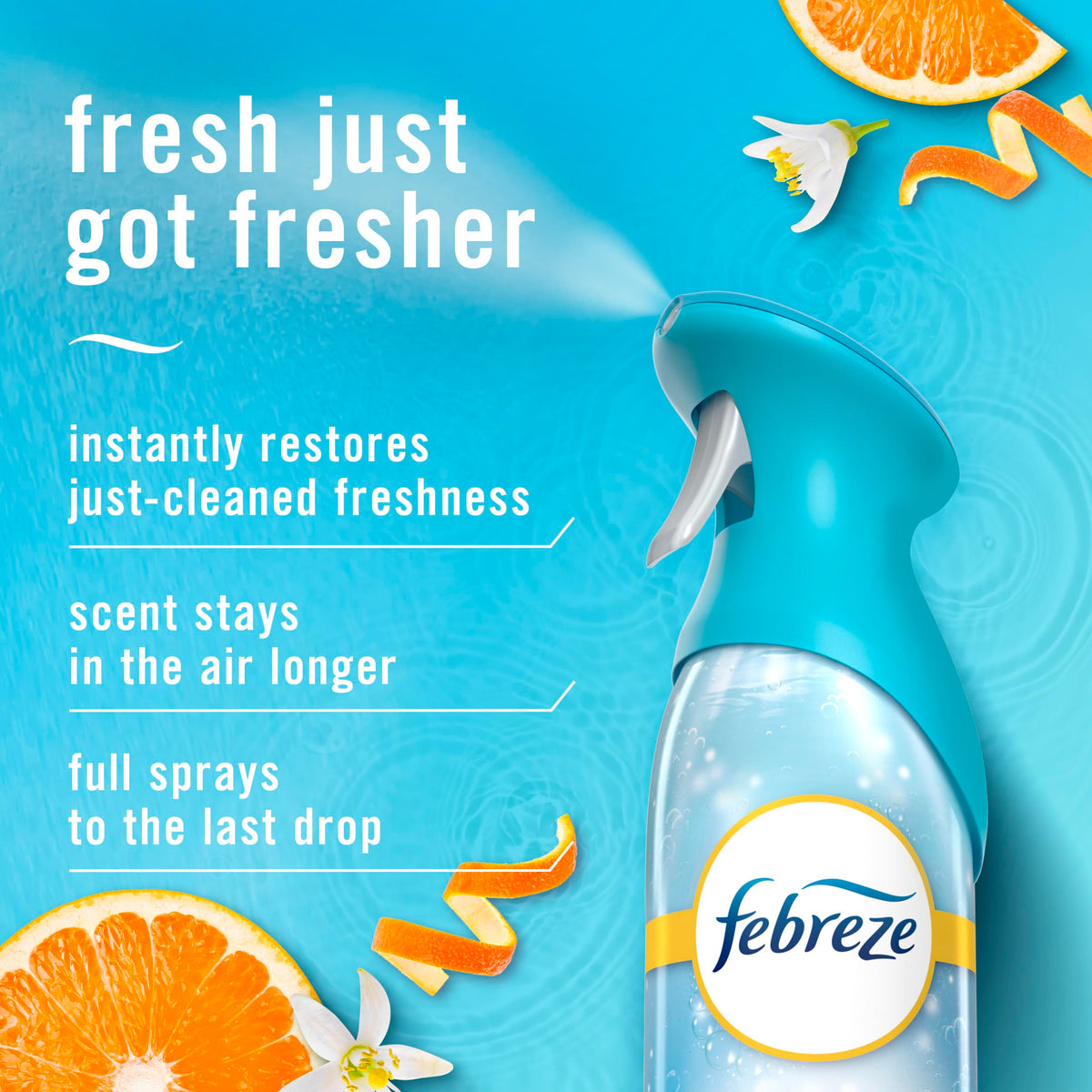Febreze Air Mist, Air Freshener, Odor Fighting Room Spray, Deodorizer for Home Bathroom Kitchen