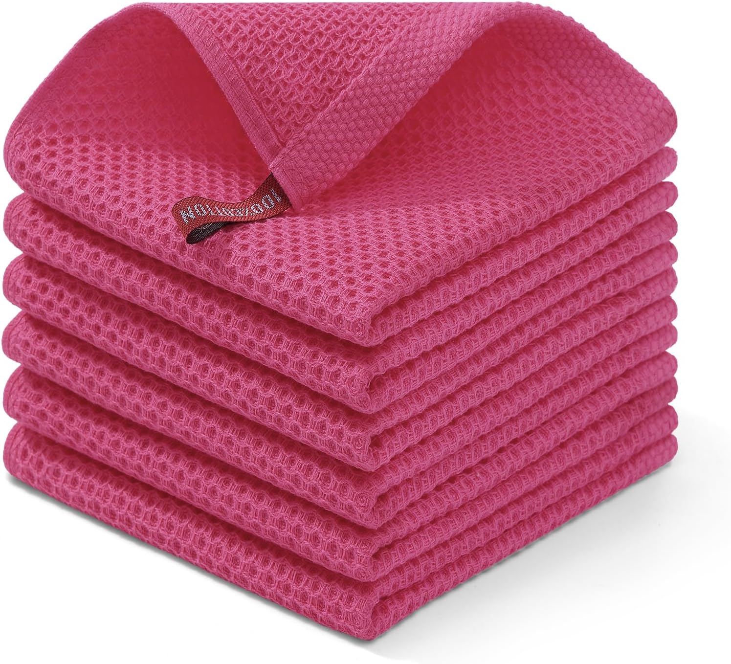 Homaxy 100% Cotton Waffle Weave Kitchen Dish Cloths, Ultra Soft Absorbent Quick Drying Dish Towels