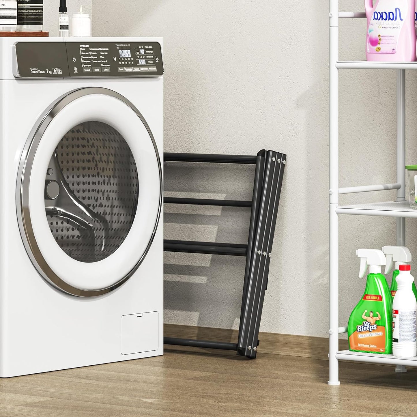 APEXCHASER Clothes Drying Rack, 3-Tier Laundry Drying Rack for Clothes, Expandable Metal Clothing