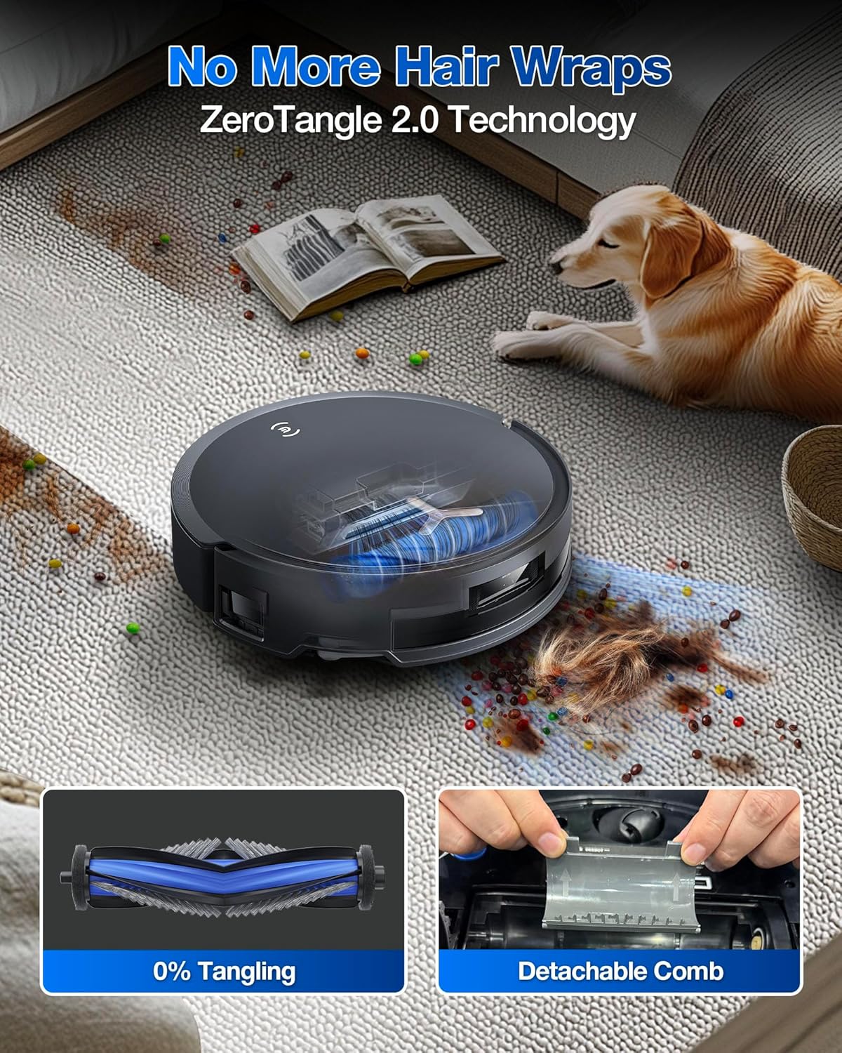 ECOVACS DEEBOT T50 MAX PRO Omni Robot Vacuum and Mop, 18,500Pa Blast Suction, 18mm Auto-Lift