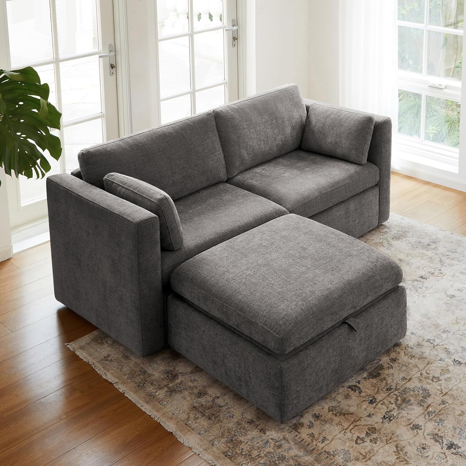 CHITA Modular Sectional Sofa, FSC Certified L Shaped Couch with Reversible Chaise, Modular