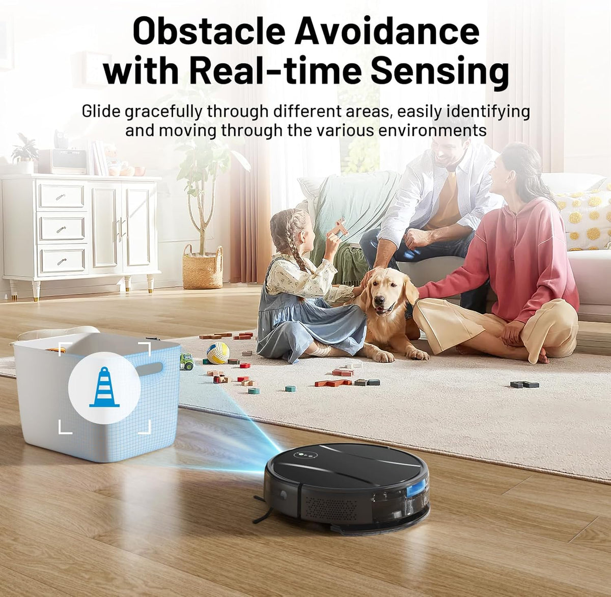 Robot Vacuum and Mop Combo,4200Pa Powerful Robotic Vacuum Cleaner with Self-Charging, Home