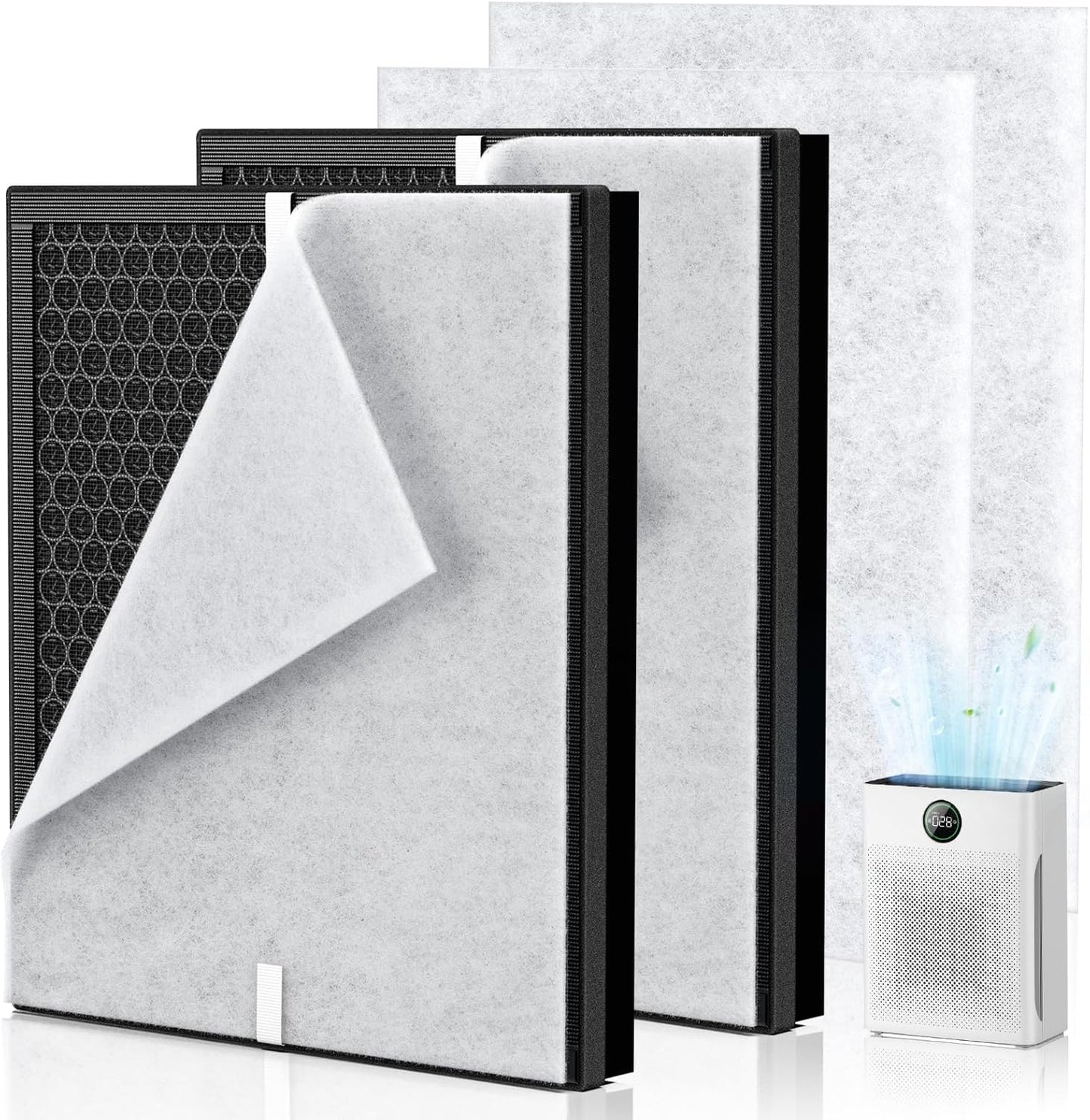 PR1 Replacement Filter for Mooka PR1 Air Purifier for Home Large Room up to 2200sq.ft, HEPA