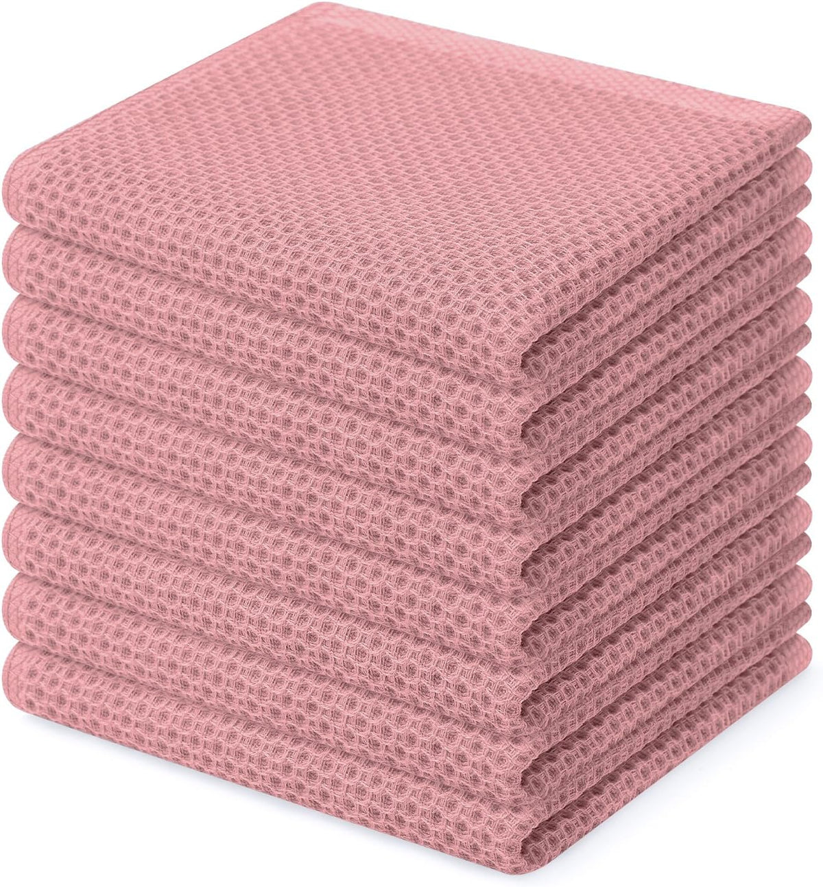 Homaxy 100% Cotton Waffle Weave Kitchen Dish Cloths, Ultra Soft Absorbent Quick Drying Dish Towels