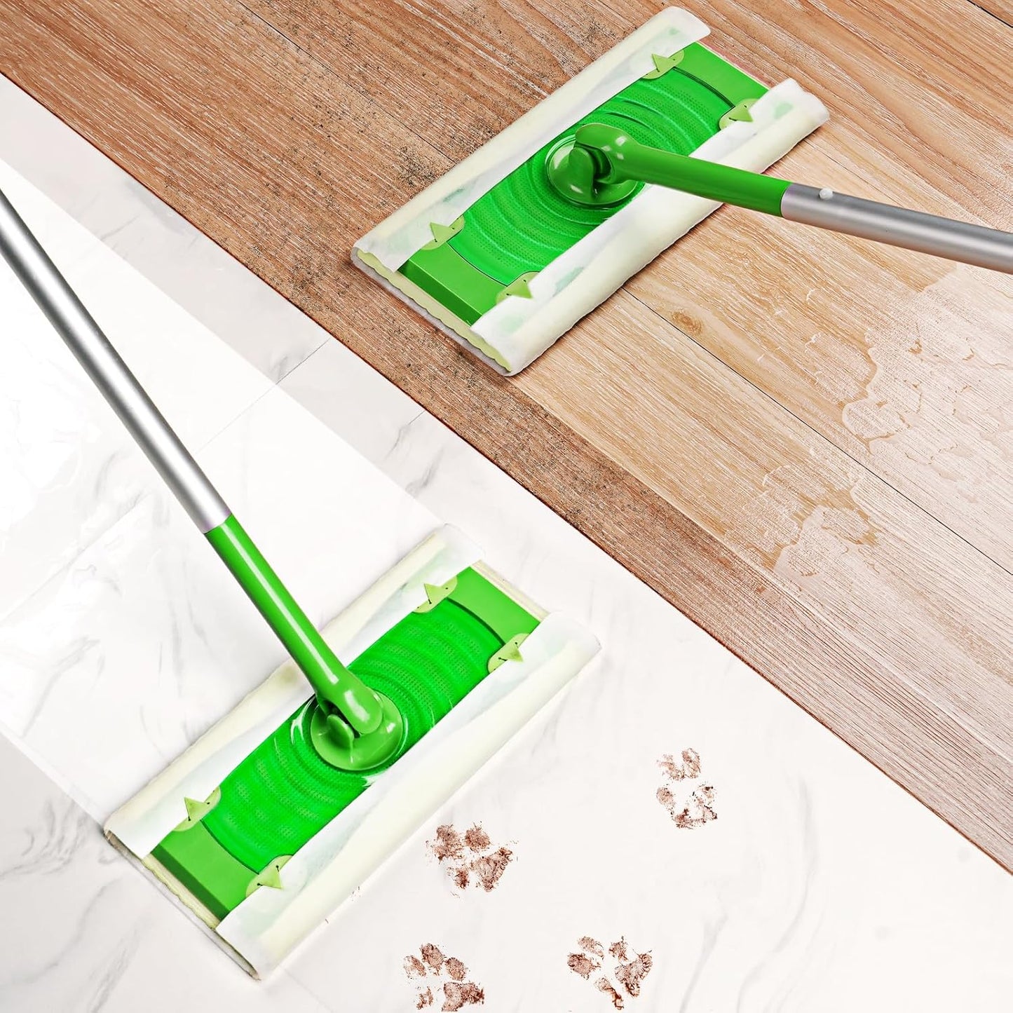 AIR U+ Wet Pads Refill for Swiffer Sweeper Wet Mopping Cloth, Unscented Disposable Floor Cleaning