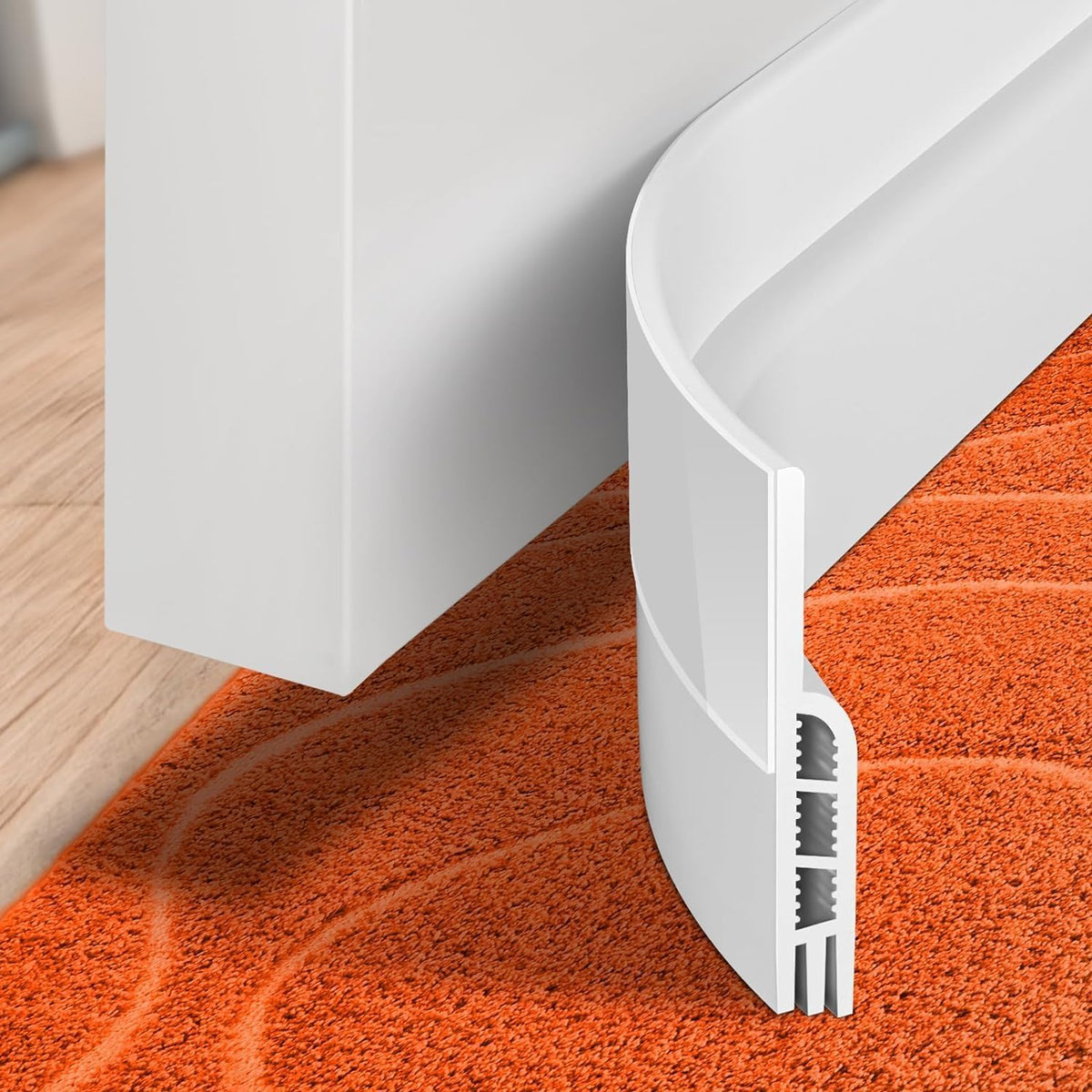 Holikme Door Draft Stopper Under Door Draft Blocker Insulator Doors Sweep Weather Stripping Noise