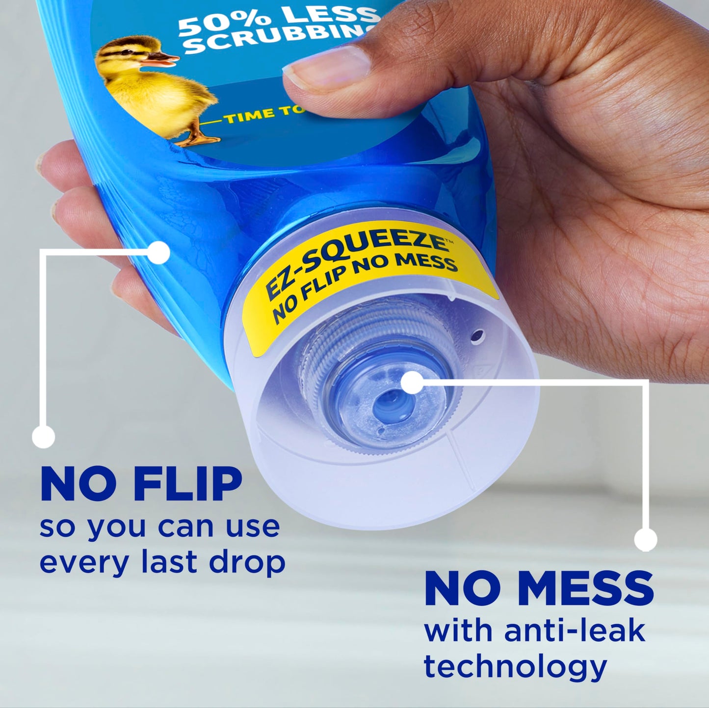 Dawn Ultra EZ-Squeeze Dish Soap Liquid, Dishwashing Liquid, Grease Removal, Upside Down Bottle