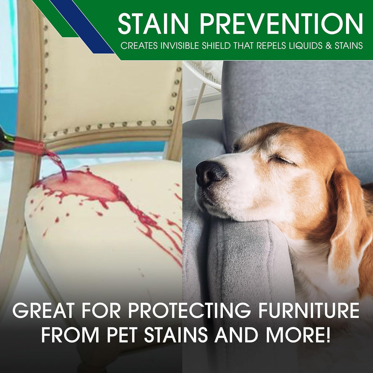 Upholstery Protect Stain & Water Repellent Spray (12oz) Eco-Friendly, Pet-Safe Spray Keeps Your
