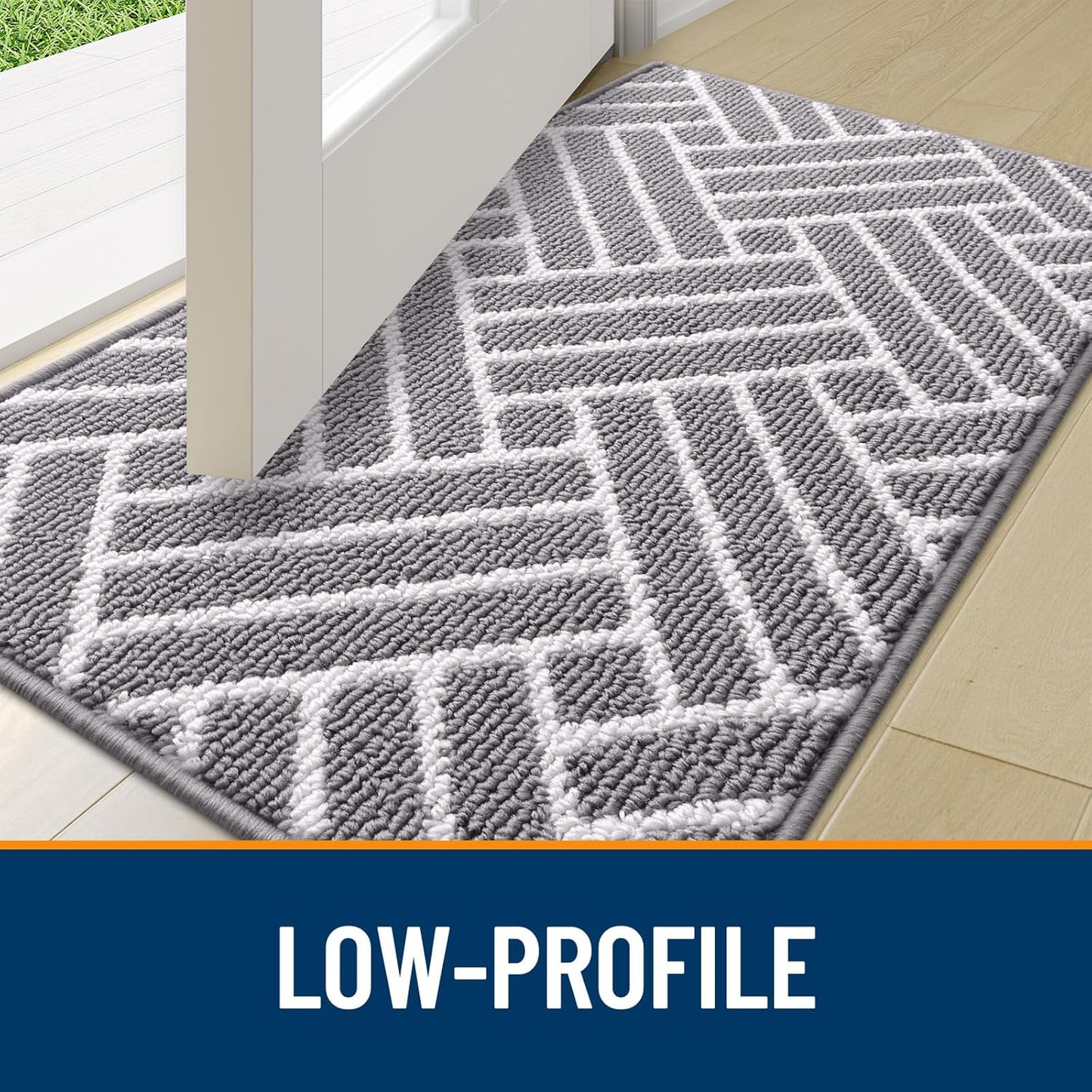 OLANLY Large Indoor Door Mat, 59x35 Inch, Dirt Resistant and Absorbent, Non-Slip Rubber Backing