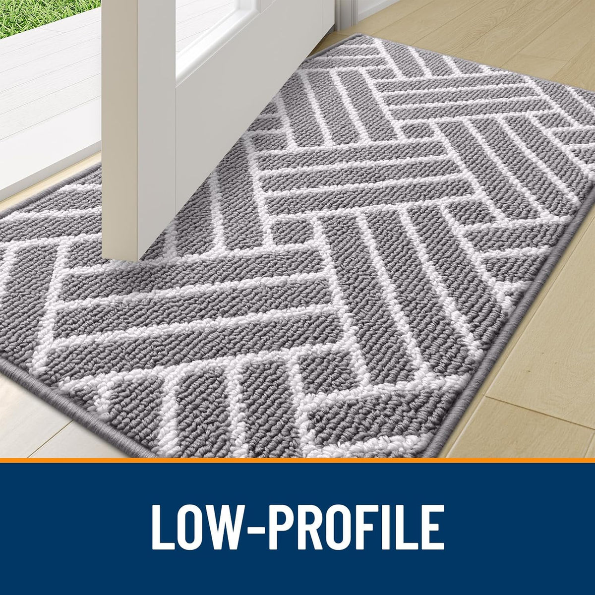 OLANLY Indoor Door Mat, 40x32 Inch, Dirt Resistant and Absorbent, Non-Slip Rubber Backing Floor