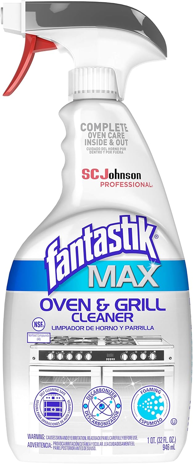 SC Johnson Professional, Fantastik Max Oven & Grill Cleaner Spray, Cleans Inside and Out, 32 Oz