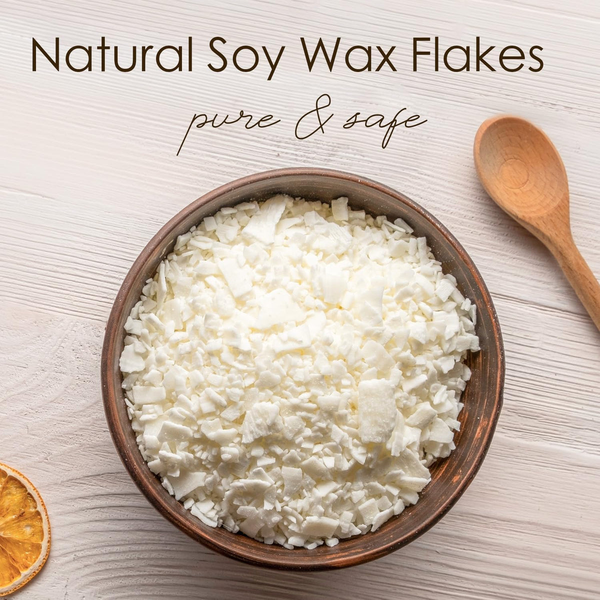 CHILLFLAME Soy Wax Flakes, Natural Candle Wax, Organic Soy Wax for Candle Making from Farm, No