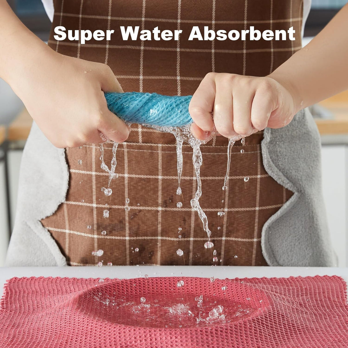 JOYMOOP Microfiber Cleaning Cloth, Reusable Absorbent Microfiber Cleaning Cloths, Kitchen Dish