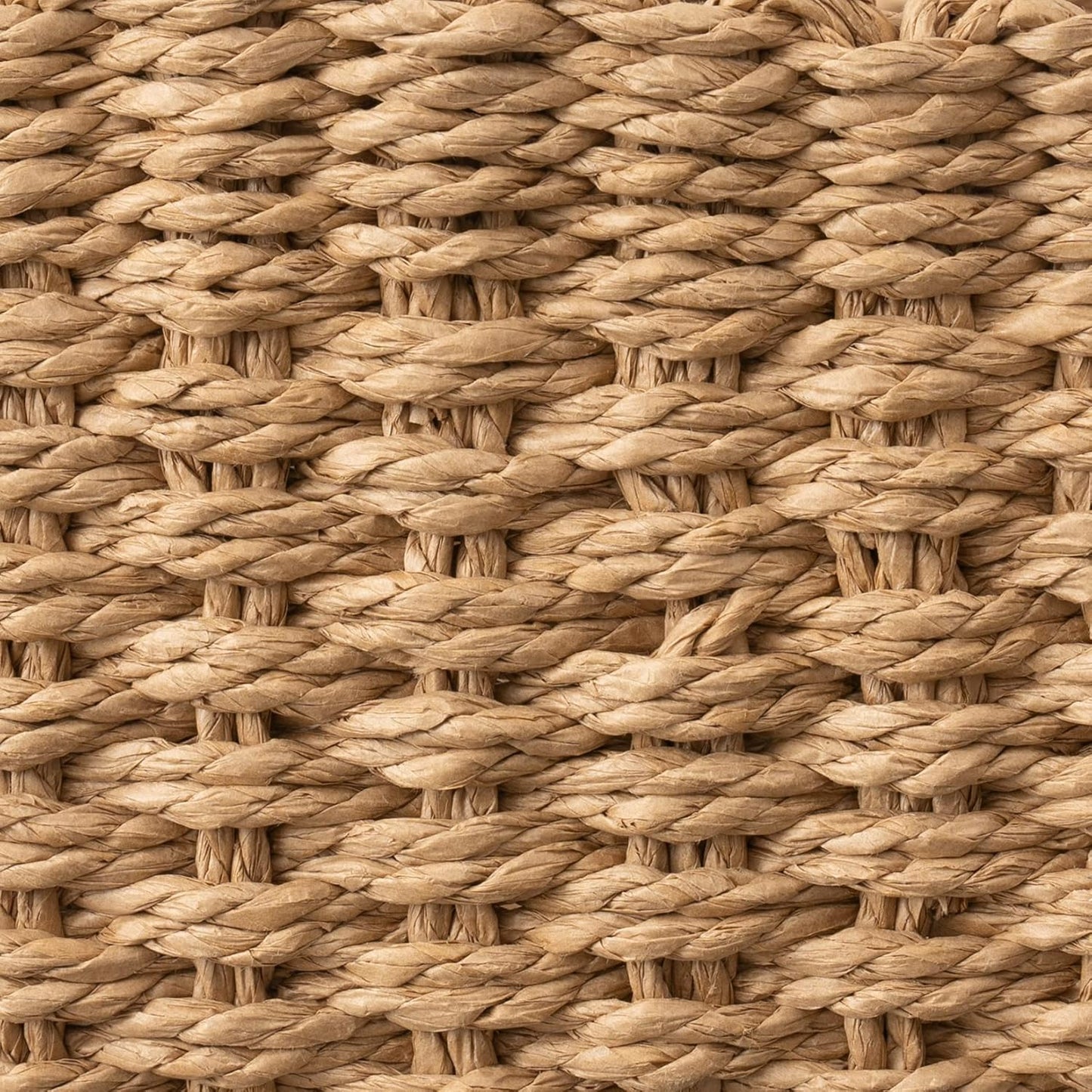 LA JOLIE MUSE Small Wicker Baskets for Organizing, Recycled Paper Rope Storage Basket Container