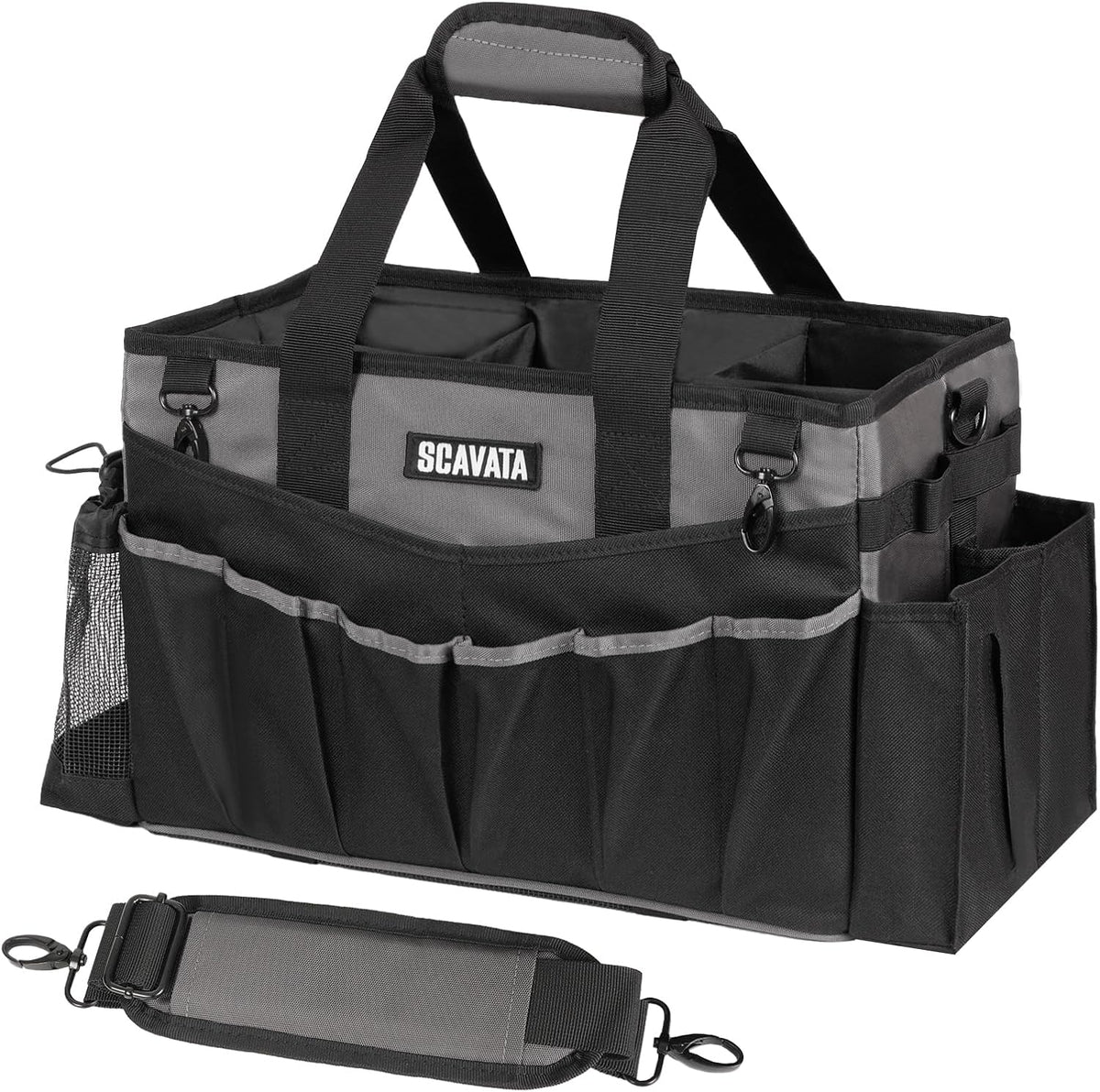 Wearable Cleaning Caddy Bag, Cleaning Caddy Supplies Organizer with Handle & Shoulder Straps for