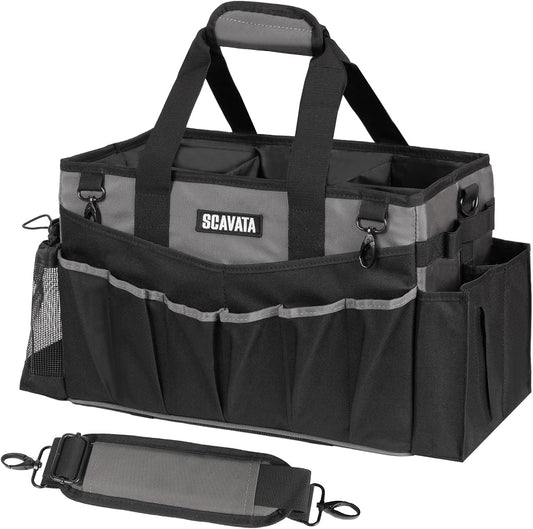 Wearable Cleaning Caddy Bag, Cleaning Caddy Supplies Organizer with Handle & Shoulder Straps for