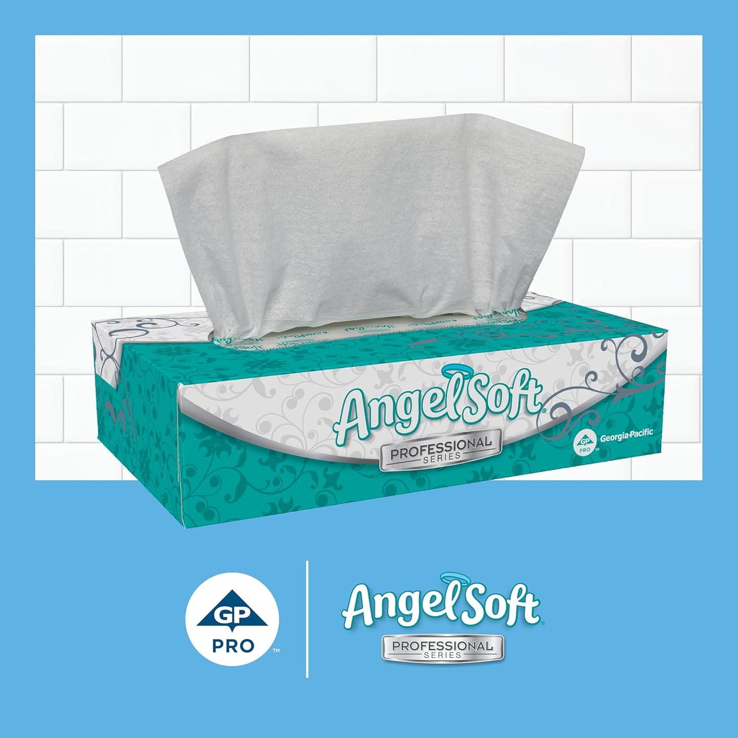 Georgia-Pacific Angel Soft Professional Series 2-Ply Facial Tissue (48580), 100 Sheets Per Box, 30