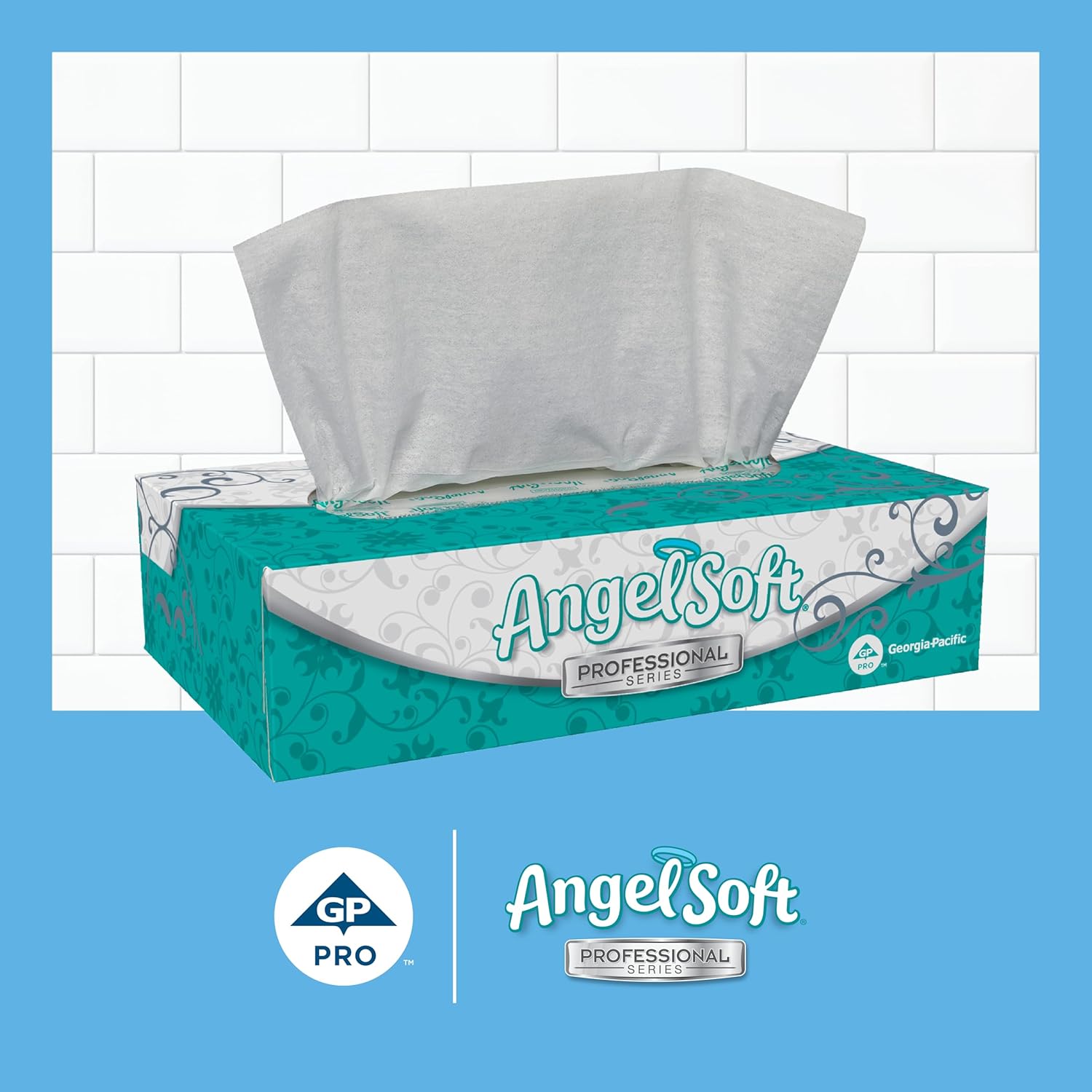 Georgia-Pacific Angel Soft Professional Series 2-Ply Facial Tissue (48580), 100 Sheets Per Box, 30