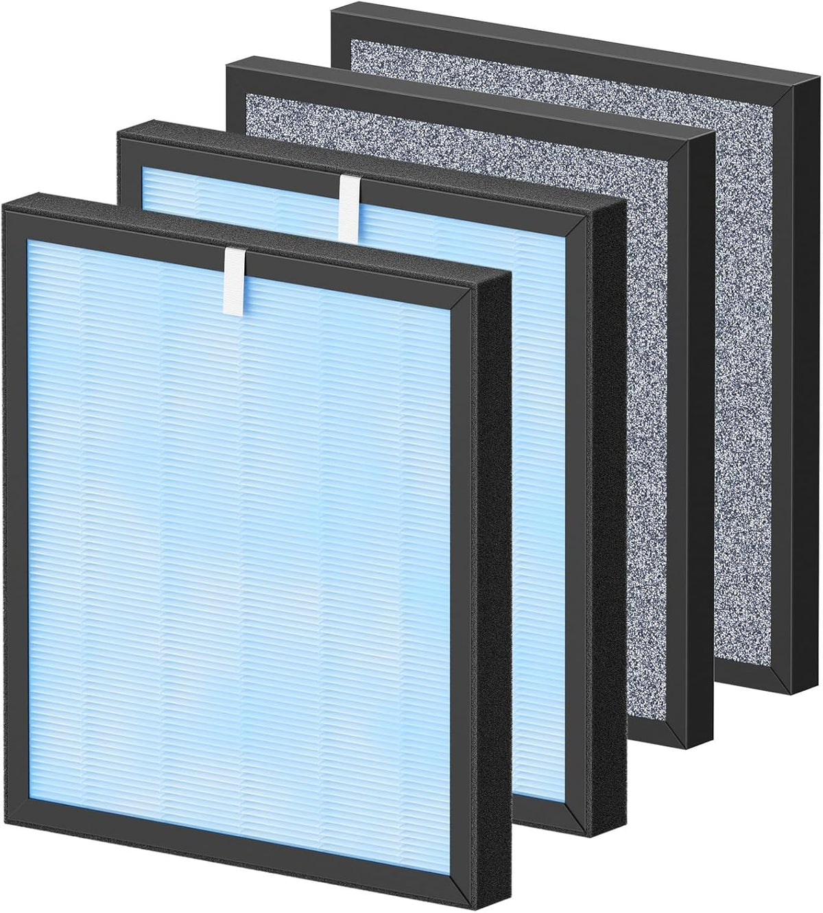 HSP001 Replacement Filter Compatible with HATHASPACE HSP001 Smart Air Purifiers, 4 Stages