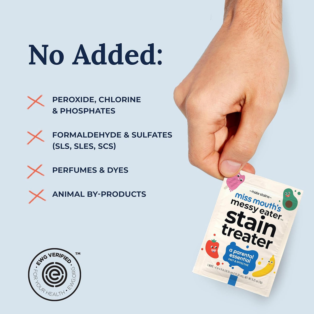 Miss Mouth's Messy Eater Stain Treater Spray - 4oz & 10 Wipes Stain Remover - Newborn & Baby