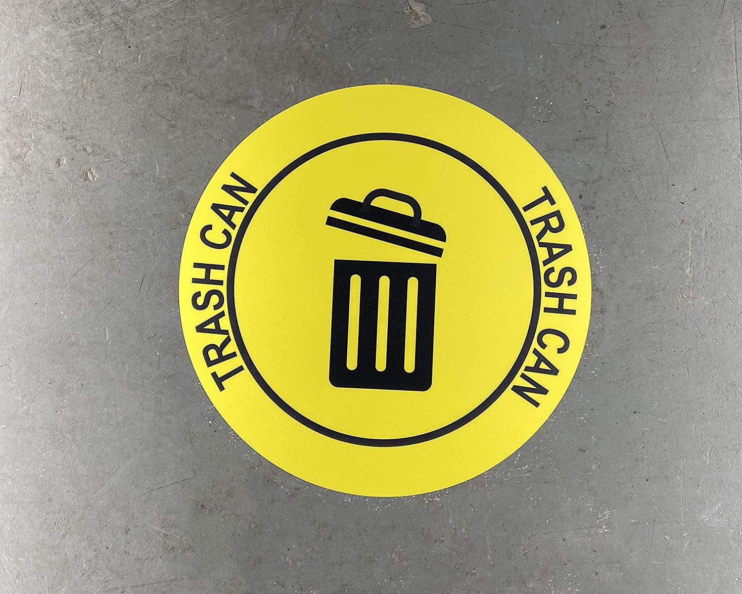 "Trash Can" Durable Laminated Vinyl Floor Sign- Sign by Graphical Warehouse- 5S Safety and Security