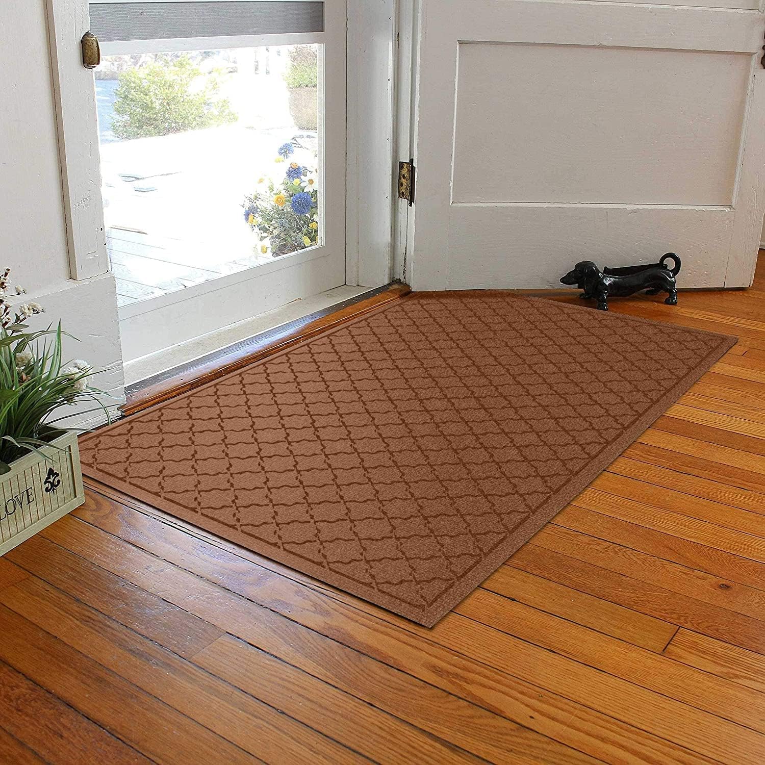WaterHog Heavy Duty Doorway Mat, 4' x 6', Made in USA, Durable & Skid-Resistant Entryway Mat