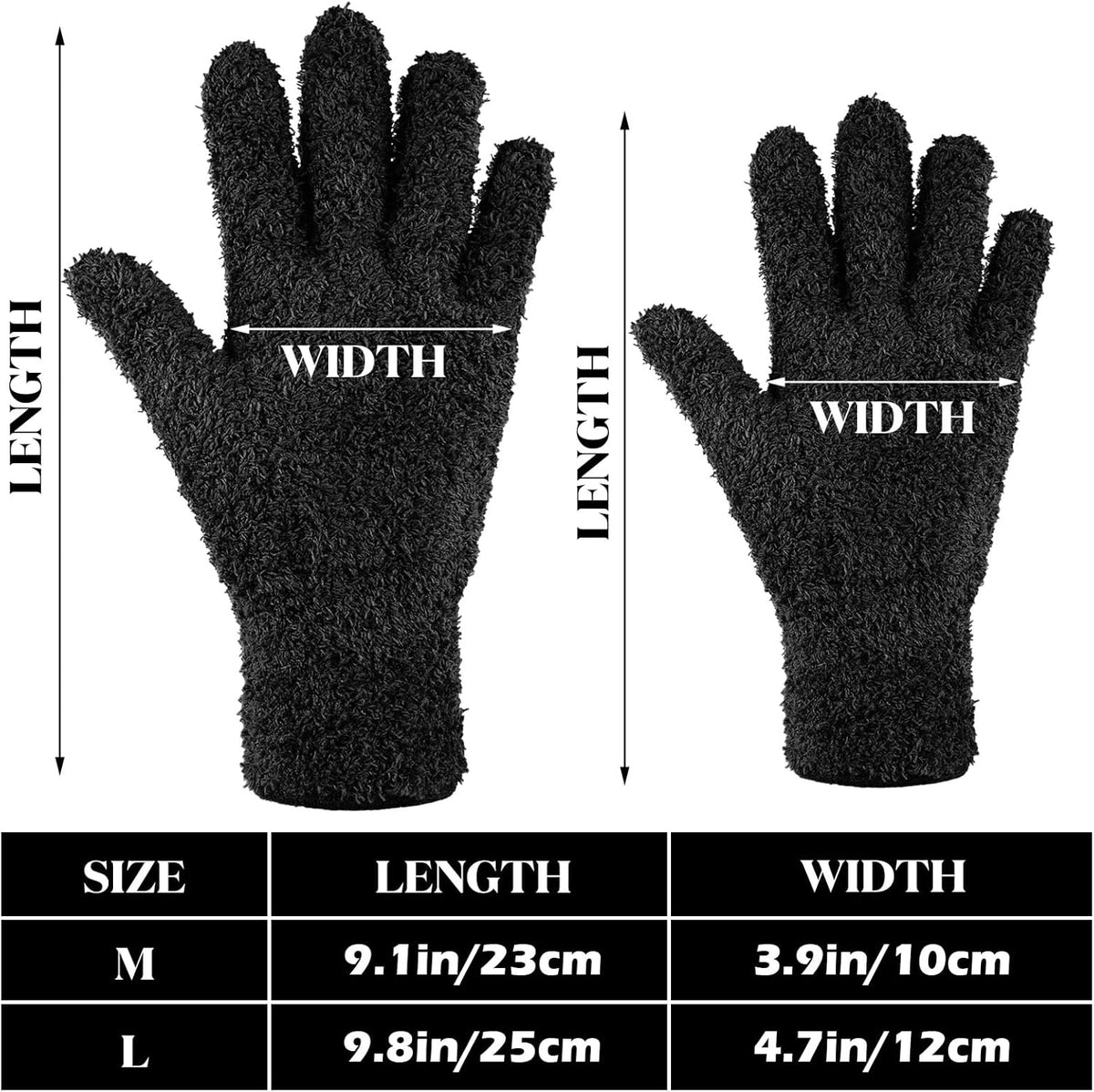 Patelai 3 Pairs Microfiber Plant Dusting Gloves Leaf Cleaning Gloves for Indoor Plants, Blinds