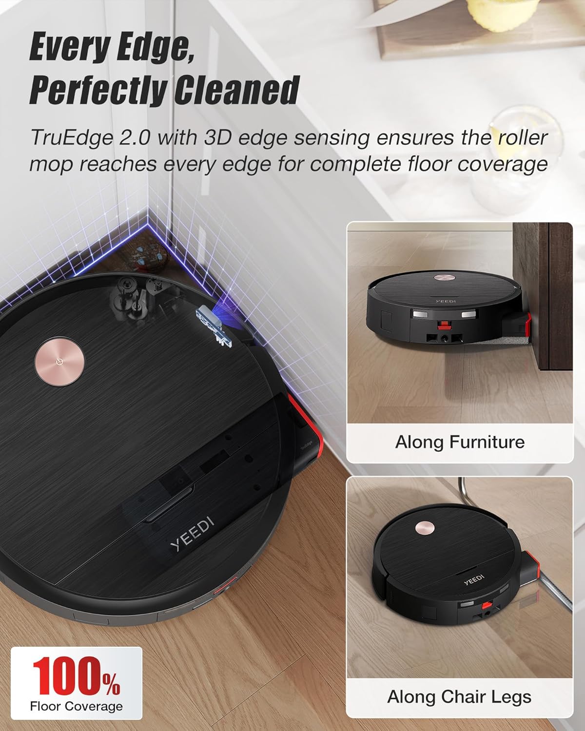 Yeedi S16 Plus Robot Vacuum & Mop with Automatic Omni Station, Blast 16,600Pa Suction, OZMO Roller
