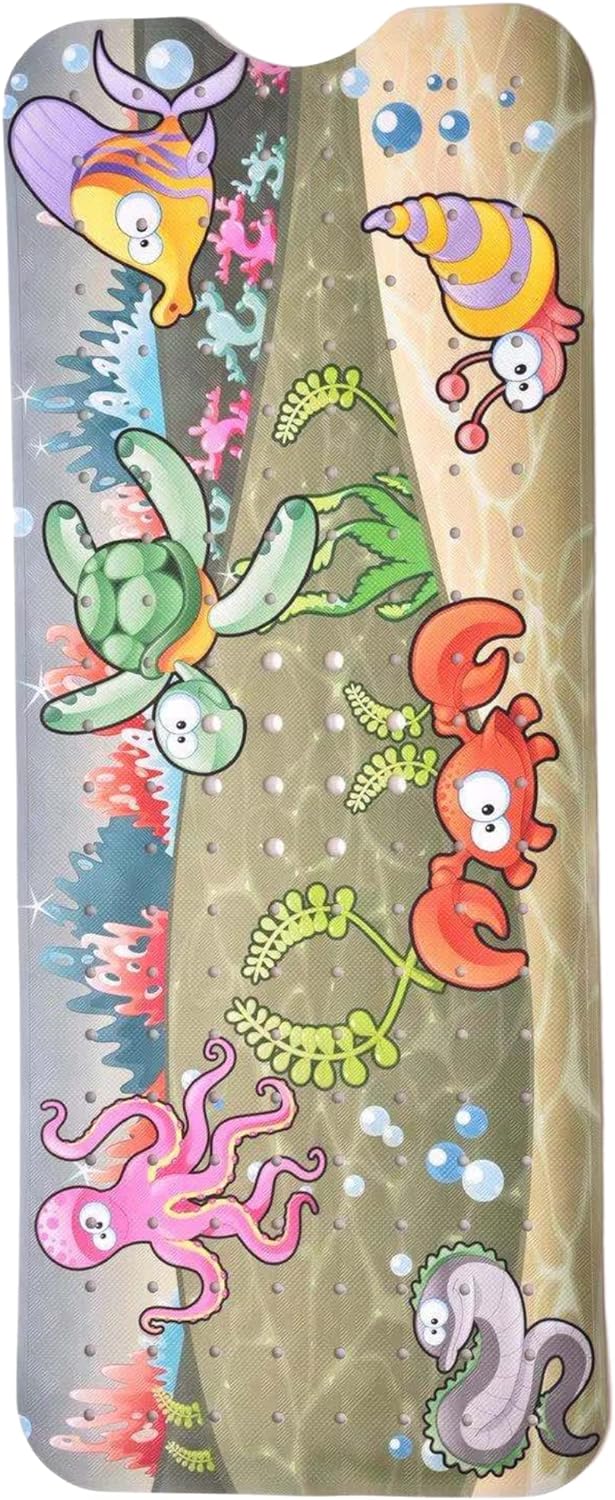 ENKOSI Bath Mat - Large Non Slip Bathtub & Shower Mat - Extra Long 40 x 16 Inch Bathroom Mats for