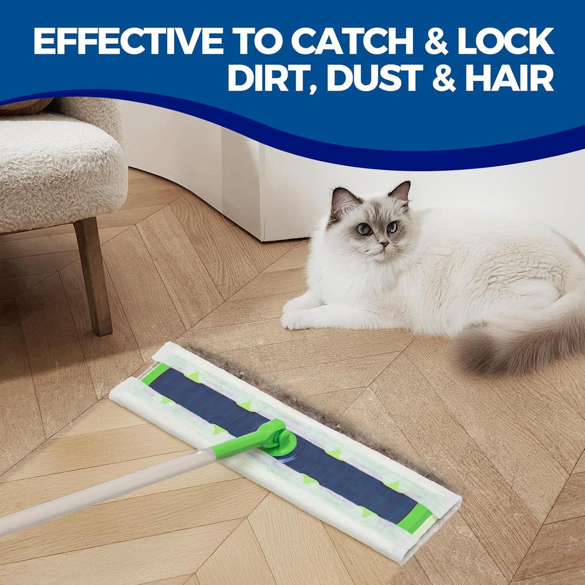 XL Dry Mop Refills Dust Sweeping Cloths Disposable Mop Pads for XL Sweeper X Large Floor Cleaning